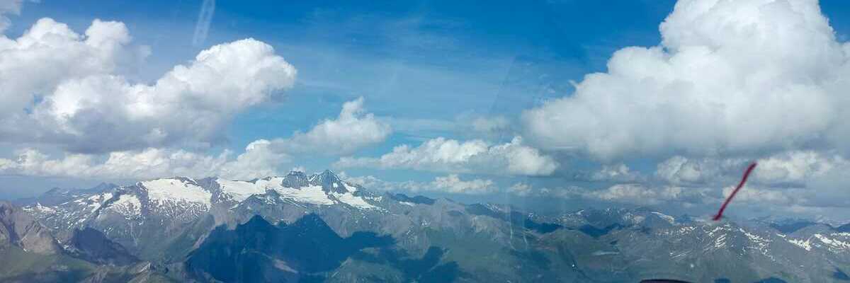 Flugwegposition um 14:47:29: Aufgenommen in der Nähe von Gemeinde Matrei in Osttirol, Österreich in 3167 Meter
